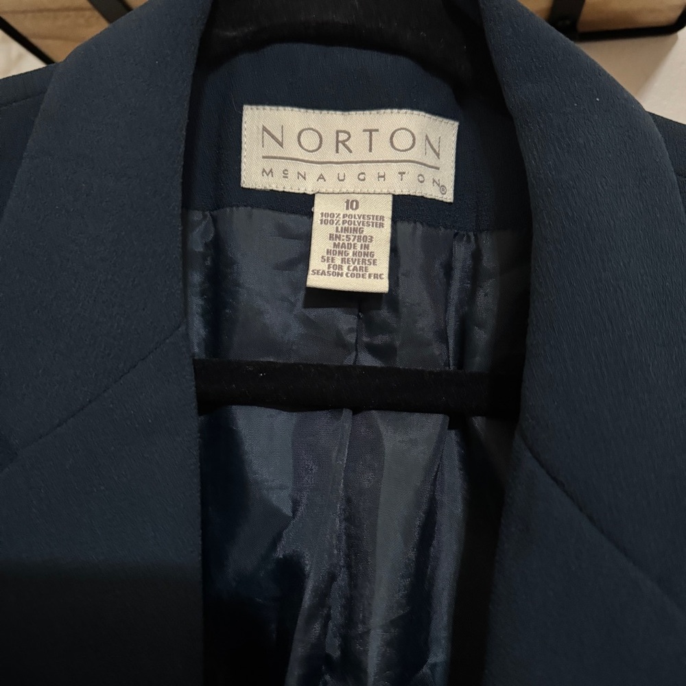 Norton Dark Blue Blazer Coat - Picture 3 of 9